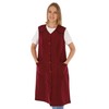 Women's Sleeveless Cooking Apron Apron Button Gown Plain House Dress,