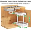 Under Sink Organizer, 2 Tier Pull out Cabinet Organizer Baskets