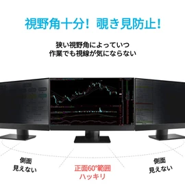 Lifeinnotech IODATA LCD-AH241EDB 23.8 Inch Display Monitor Privacy Filter, Blue Light Protection, Anti-Glare, Double-Sided, Easy to Put on and Take Off, UV Protection, Peeping Prevention, Peeping