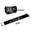 Thirty AF Sash,Black Sash with Rose Gold Foil Happy 30th