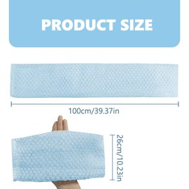 1 Piece Japanese Exfoliating Wash Cloth, Back Scrubber Back Brush Exfoliating Glove, Body Scrubber Loofah Sponge Bath Shower for Men and Women (Blue)
