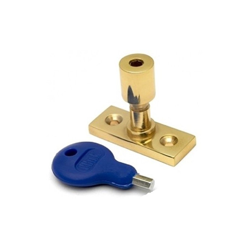 Carlisle Brass Locking Casement Stay Locking Pin with Key (Polished