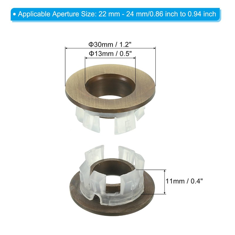 PATIKIL Sink Overflow Ring, Sink Basin Trim Overflow Cover Insert
