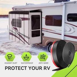 RVMATE 40FT RV Slide Out Seal Kit, I-Shaped & D-Shaped, RV Seal Replacement | I-Shaped & D-Shaped, Waterproof, RV Seal Replacement, For RVs, Travel Trailers and 5th Wheels