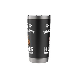 Cats Make Me Happy Humans Make My Head Hurt - Cat Lover Stainless Steel Insulated Tumbler