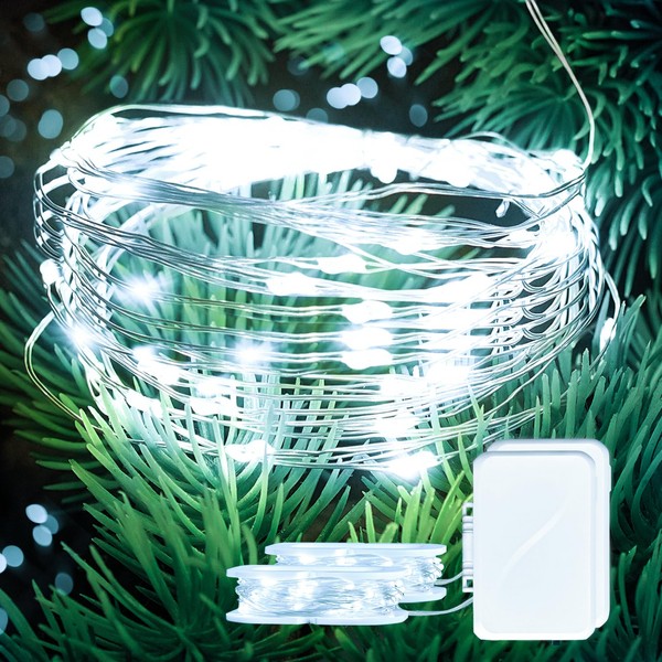 chzk 2 Pack 16Ft 50Leds Fairy Lights Mini Led String
