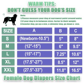 wegreeco Washable Reusable Premium Dog Diapers,Pack of 3,Small Dog Puppy & Doggy Diapers Female,Dog Period Panties Diapers Female in Heat Morandi-2 XL