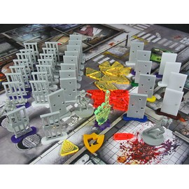 LITKO Upgrade Game Set | Compatible with Zombicide | Prison Cell Door | Locked Door | Objective | First Player | Born Leader | Skill Bullet | Pack of 66 | Prison Outbreak