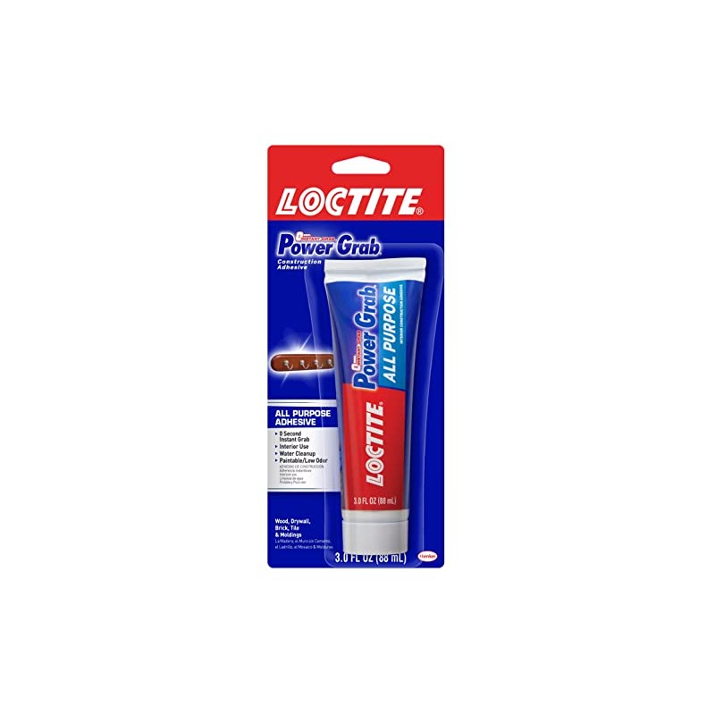Loctite Power Grab Express All Purpose Construction Adhesive, White, 3