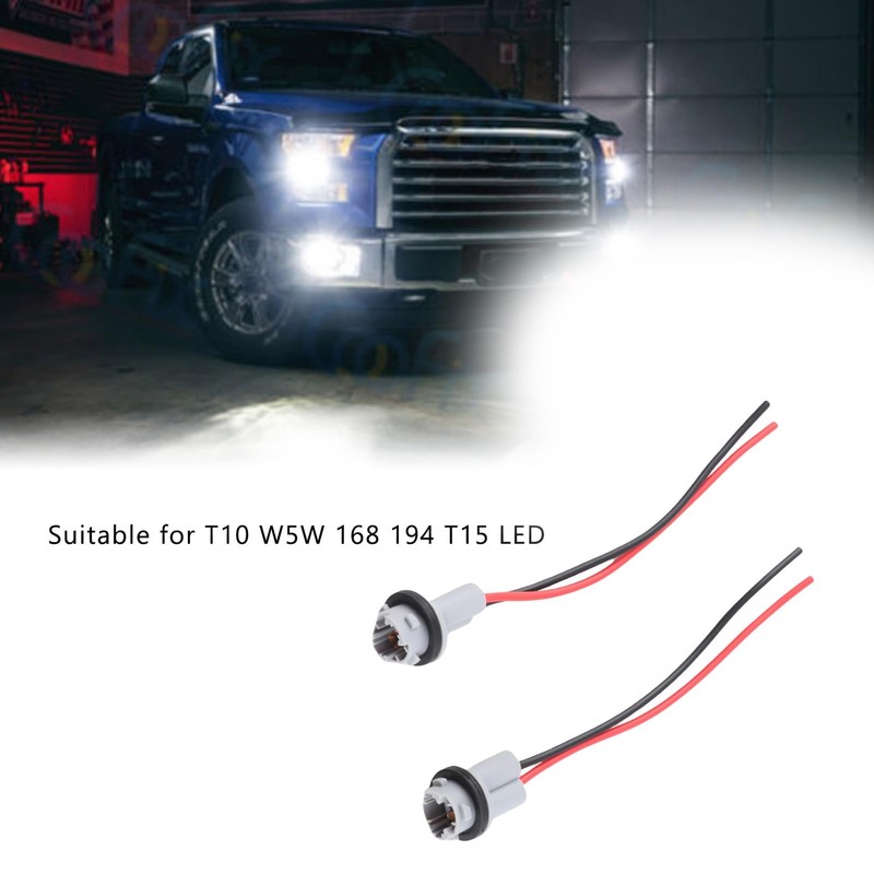 Pigtail Light Socket T15 Lamp Holder with Harness for T10