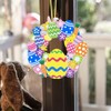 Easter Wreaths For Front Door,8Pcs DIY Artificial Spring Easter Wreath