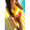 COOL GEAR GO GRIP 24oz Plastic Retro Squishy Water Bottle