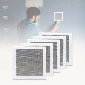 Drywall Repair Patch Kit 12x12 Inch - Heavy-Duty Aluminum Wall Repair Patch, Strong Self-Adhesive Mesh for Fixing Wall Holes & Cracks, Easy to Sand & Paint, 5 Pack