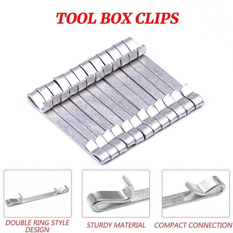Tool Box Drawer Slide Retaining Keeper Clips Compatible for LUMDOR