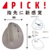 Digio2 Z4513 Mini Ergonomic Wireless Mouse, Quiet, 5 Buttons, BlueLED,