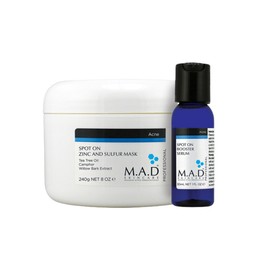 Mad Skin Care Spot On Zinc and Sulfur Mask 240g + Booster 30ml Oil and moisture balance / 매드스킨케어 스팟온 징크앤드 설퍼마스크 240g+부스터 30ml 유수분밸런스
