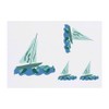 4 x 'Yacht On The Ocean' Temporary Tattoos - Water