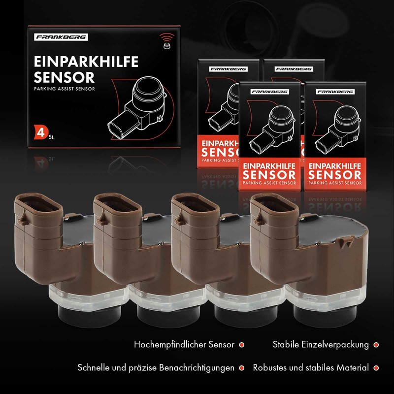 Frankberg 4 x Parking Sensor Parking Aid Front Rear Compatible