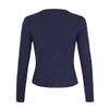 Women's Blazer with Pockets (382) (A-11) - dark blue Plain,