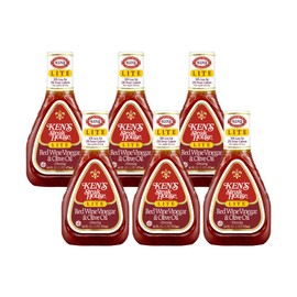 Ken's Steak House Lite Red Wine & Olive Oil Dressing (16 Fl Oz (Pack of 6))
