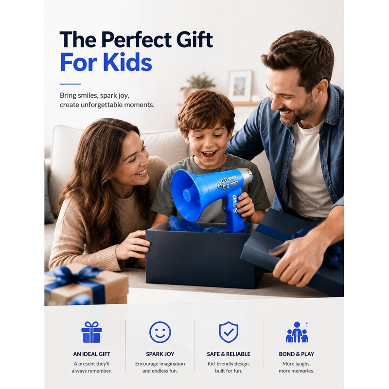 Cool Toys for 4 Year Old Boys, 5 Sounds Effect