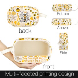 TOBGBE Bee Gifts You Can Call Me Queen Clear Makeup Bag Inspirational Gifts for Bee Lovers Pouch Case Insect Travel Toiletry (Queen B Clear MB)