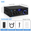 yusvwkj Bluetooth Amplifier, AK-45 2 Channel HiFi Amplifier Bluetooth 5.0