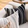 DAPTSY Boho Throw Pillow Covers Striped Pillow Covers 18x18 Inch