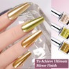 U-Shinein 3 Colors Metallic Gel Nail Polish Set, 3x7ml Chrome