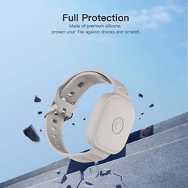 2-Pack Case for Tile by Life360 Mate (2024) / Tile Mate 2022,Waterproof Tile Mate Bracelet for Kids,GPS Tracker Anti-Lost Adjustable Tile Mate Strap for Toddler Child-White+Green