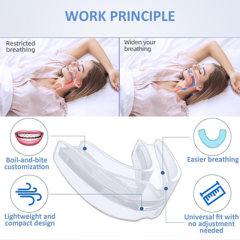 Anti-Snoring Mouth Guard, Snore Stopper, Adjustable Devices, Effective Solution, Professional