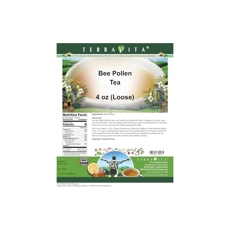Bee Pollen Tea (Loose) (4 oz, ZIN: 511939)