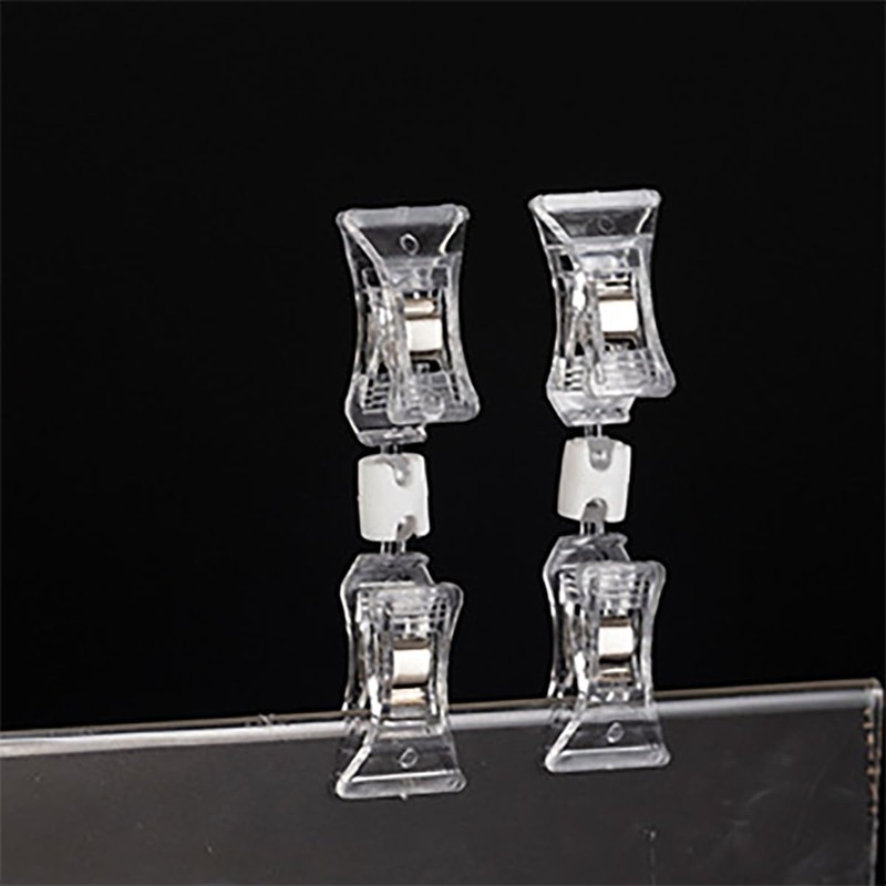 LUYING Clip Book, Transparent, Both Ends, Pop Clips, Double Ended