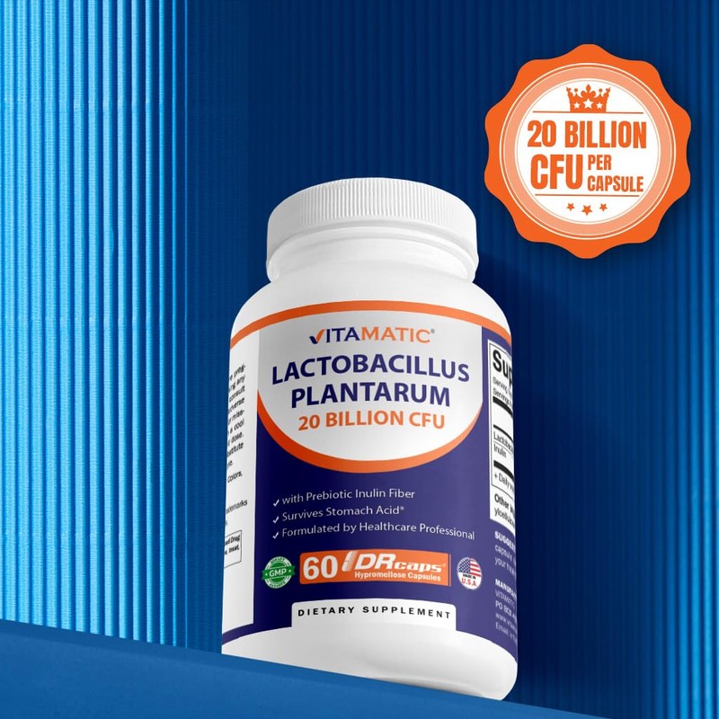 Vitamatic Lactobacillus Plantarum - 20 Billion per DR Capsule -