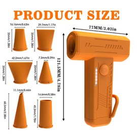 Cordless 6-Nozzle Paint Dryer & Fluid Art Blower - Cool Air Only for Acrylic Pouring, Watercolor, Ink Texture | Portable Tool for Canvas Cells, Dutch Pour, Floetrol Craft Supplies