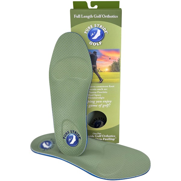 Pure Stride Golf Orthotics - Full Length Shoe Insert for