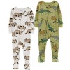 Carter's Baby Boys' 2-Pack Cotton Footed Pajamas (as1, age, 3_years,