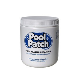 Pool Patch White Plaster Repair Kit 1.5 lb - Easy to Mix and Fast to Use Formula - Perfect for Patch Work - Waterproof, Quick-Drying, Extra Strong Bond - (coverage: approx. 3/4 sq. ft.)