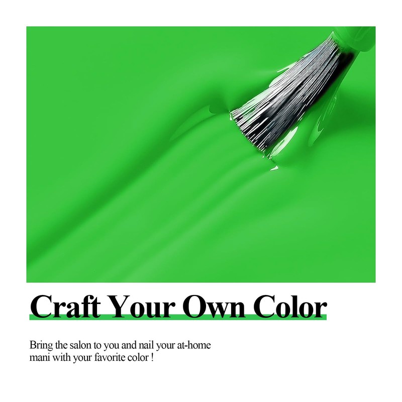 Imtiti 15ml Neon Green Soak Off LED Gel Nail Art