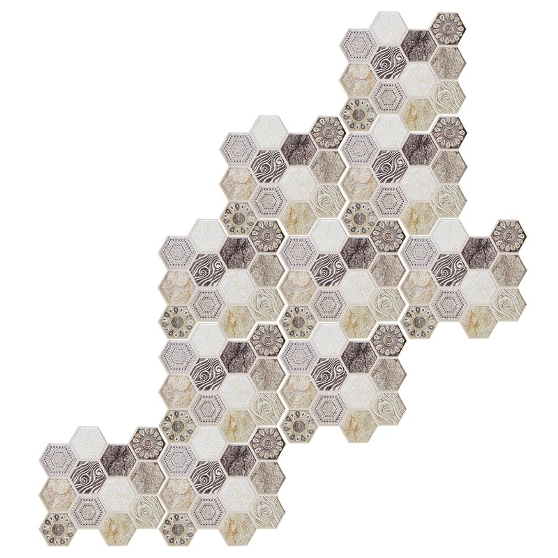 10Pcs Self Adhesive Sticker Background PVC Wall Decal Tile Sticker