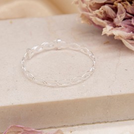 Tuscany Silver Women's Sterling Silver Braided Adjustable Baby Bangle