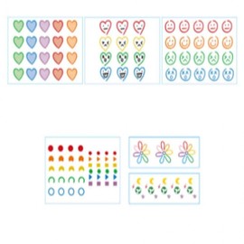 Temporary Tattoo Sticker Decal Sticker Tattoo 4 - Mini Shapes 24ea