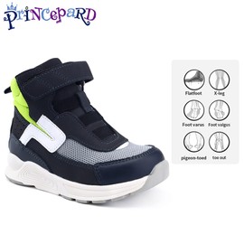 Orthopedic Shoes for kids,High Top Corrective Sneakers with Arch & Ankle Support for Girls and Boys' Flat Foot,Anti-slip Soles Green
