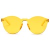 Cramilo Colorful Transparent Tinted Retro Round Sunglasses