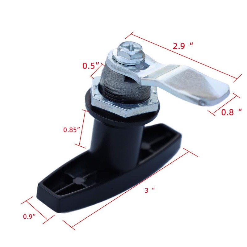 WJSKDQ T Handle Lock Cam Lock Swing Knob for Drawer