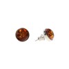 Artisana Schmuck Amber Earrings Round Stud Earrings with Amber Set
