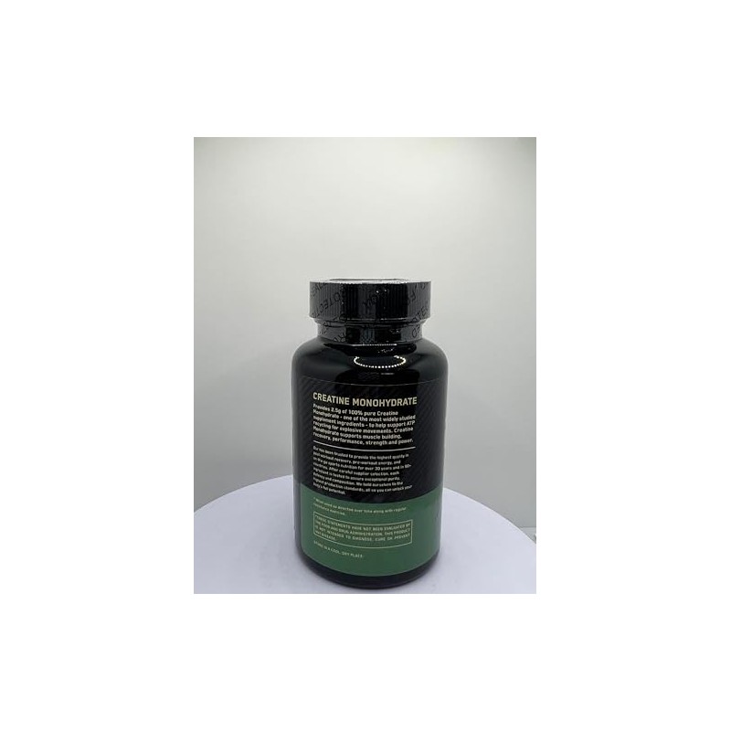 Micronized Creatine Monohydrate Capsules, 2.5g, 60 Count, for Muscle Building