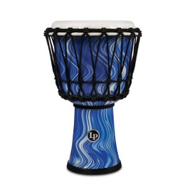 Latin Percussion World Collection Circle Djembe, Blue Marble, 7-inch (LP1607BM)