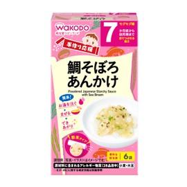 Wakodo Handmade Cheerful Snapper Soboro Snacks, 0.1 oz (2.7 g) x 6 Packs