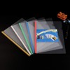 upain10 Pieces A4 Report Covers with Sliding Bar Clear Files